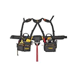 CLC DG5617 Tool Apron with Yoke Style Suspenders, 29 to 46 in Waist, Poly Fabric, Black, 20-Pocket