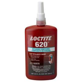 620 Retaining Compound, High Temperature, 250 mL Bottle, Green, 3,800 psi