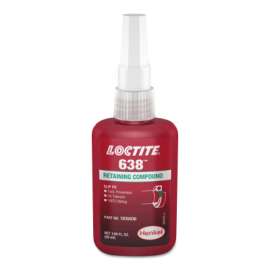 638 Retaining Compound, Maximum Strength, 50 mL Bottle, Green, 4,500 psi