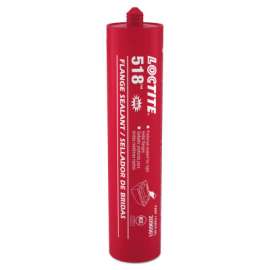 518 Gasket Eliminator Flange Sealants, 300 mL Tube, Red