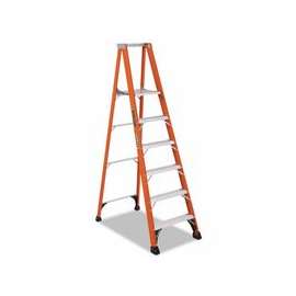 FS1400HD Series Brute 375 Fiberglass Step Ladder, 6 ft x 21 7/8 in, 375 lb Cap.