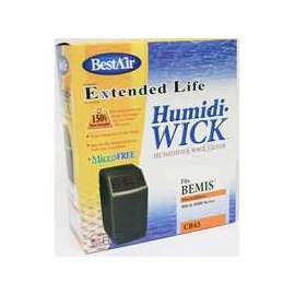BestAir CB43 Wick Filter, 12-1/2 in L, 4-1/4 in W, White, For: Spacesaver 800, 8000 Series Console, EP9-500 Humidifier