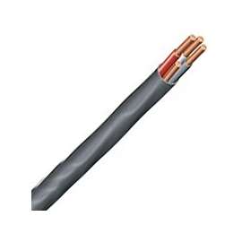 Southwire 8/3NM-WGX125 Sheathed Cable, 8 AWG Wire, 3-Conductor, 125 ft L, Copper Conductor, PVC Insulation