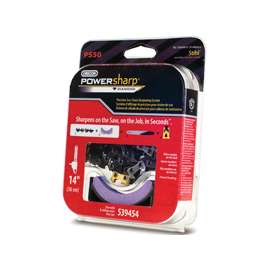Oregon PS50 Replacement Chain with Sharpening Stone, 14 in L Bar, 0.05 Gauge, 3/8 in TPI/Pitch, 50-Link