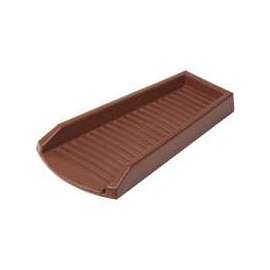 Amerimax 3001-12 Splash Block, 24 in L, 11-1/2 in W, Steel, Brown