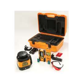 Johnson 40-6529 Laser Level Kit, 200 ft, +/-1/8 in at 100 ft Accuracy, Red Laser