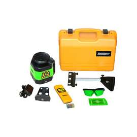 Johnson 40-6544 Laser Level Kit, 400 ft, +/-1/8 in at 100 ft Accuracy, Green Laser