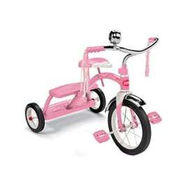 RADIO FLYER 33P Dual Deck Tricycle, 2-1/2 to 5 years, Steel Frame, 12 x 1-1/4 in Front Wheel, 7 x 1-1/2 in Rear Wheel