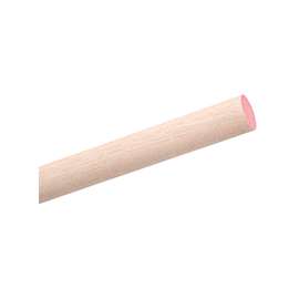 Waddell 6318UB Dowel Rod, 1-1/8 in Dia, 36 in L, Aspen Wood, Pink