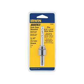 IRWIN 373003 Mandrel Hole Saw Arbor, 3/8 in Shank, HSS