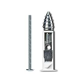 COBRA ANCHORS 361S Driller Toggle Bolt, 3 in L, Zinc, 90 lb