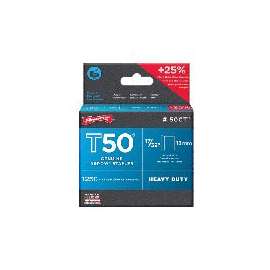 Arrow T50 Series 50CT24 Flat Crown Staple, 3/8 in W Crown, 17/32 in L Leg