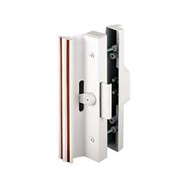 Prime-Line C 1116 Handle Set, Aluminum, Painted, 1 to 1-1/2 in Thick Door