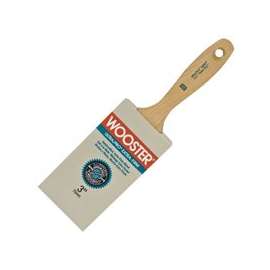 WOOSTER 4157-3 Paint Brush, 3 in W, 3-3/16 in L Bristle, Nylon Bristle, Varnish Handle