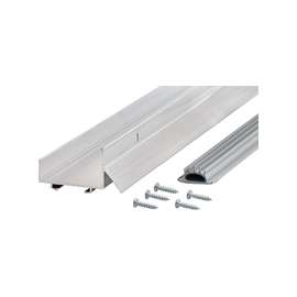 M-D DB003 Series 69547 Door Bottom with Drip Cap, 48 in L, 1-3/4 in W, 1-1/4 in H, Aluminum, Mill