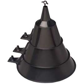 Scepter 03590 Funnel Set, HDPE, Black