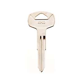 HY-KO 11010DA22 Automotive Key Blank, Brass, Nickel, For: Nissan Vehicle Locks