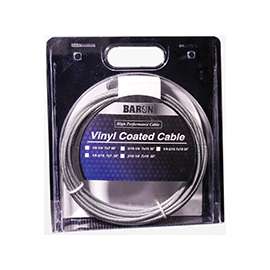 BARON 53205/50235 Aircraft Cable, 3/16 to 1/4 in Dia, 100 ft L, 740 lb Working Load, Galvanized Steel