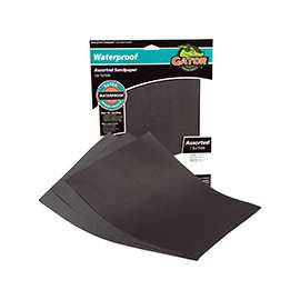 Gator 4475 Sanding Sheet, 9 in L, 11 in W, 220, 320, 400, 600 Grit, Extra Fine/Ultra Fine/Very Fine