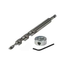 Kreg KJDHD Drill Bit, 1/2 in Dia, Spiral Flute, 1/4 in Dia Shank, Hex Shank