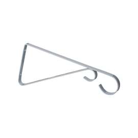 Landscapers Select GB0373L Hanging Plant Bracket, 9-5/8 L, Steel, White, Wall Mount Mounting