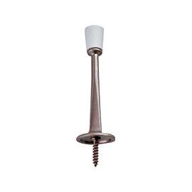 Prosource H20-Z029C-VB-PS Heavy-Duty Rigid Door Stop, 15/16 in Dia Base, 3-1/8 in Projection, Die-Cast Zinc & Plastic