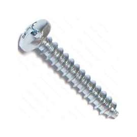 MIDWEST FASTENER 03178 Screw, #8 Thread, Coarse Thread, Pan Head, Phillips, Slotted Drive, Diamond Point, Steel, Zinc