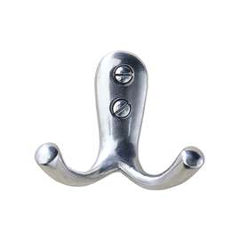 iDESIGN 97010 Robe Hook, 2-Hook, Metal, Chrome