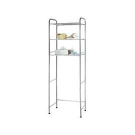 Simple Spaces TS16C0-CH Bathroom Shelf, 15 lb Each Shelf Max Weight Capacity, 3-Shelf, Steel, Polished Chrome