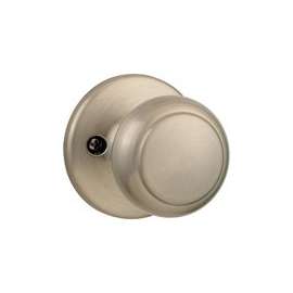 Kwikset 488CV 15 Dummy Door Knob, 2-3/16 in Dia Knob, Satin Nickel