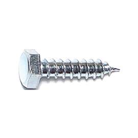 MIDWEST FASTENER 01285 Lag Screw, 1/4 in Thread, 1 in OAL, Zinc