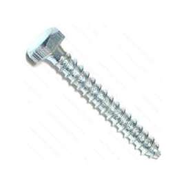 MIDWEST FASTENER 01289 Lag Screw, 1/4 in Thread, 2 in OAL, Zinc