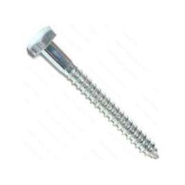 MIDWEST FASTENER 01290 Lag Screw, 1/4 in Thread, 2-1/2 in OAL, Zinc