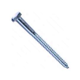 MIDWEST FASTENER 01292 Lag Screw, 1/4 in Thread, 3-1/2 in OAL, Zinc