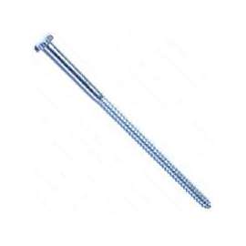 MIDWEST FASTENER 01297 Lag Screw, 1/4 in Thread, 6 in OAL, Zinc