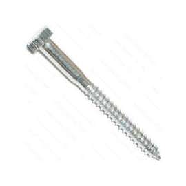MIDWEST FASTENER 01305 Lag Screw, 5/16 in Thread, 3-1/2 in OAL, Zinc