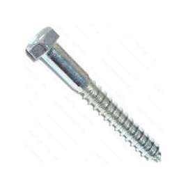 MIDWEST FASTENER 01317 Lag Screw, 3/8 in Thread, 3 in OAL, Zinc