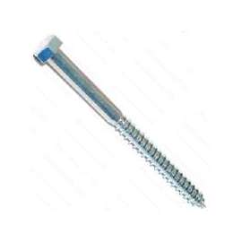 MIDWEST FASTENER 01321 Lag Screw, 3/8 in Thread, 5 in OAL, Zinc