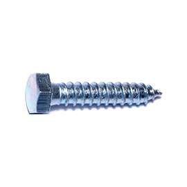 MIDWEST FASTENER 01331 Lag Screw, 1/2 in Thread, 2-1/2 in OAL, Zinc