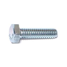 MIDWEST FASTENER 00005 Bolt, 1/4-20 in Thread, 1 in OAL, 2 Grade, Zinc, Zinc, Coarse Thread
