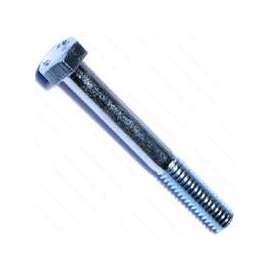 MIDWEST FASTENER 00035 Bolt, 5/16-18 in Thread, 2-1/2 in OAL, 2 Grade, Zinc, Zinc, Coarse Thread