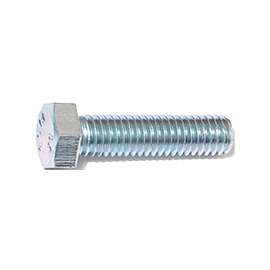 MIDWEST FASTENER 00055 Bolt, 3/8-16 in Thread, 1-1/2 in OAL, 2 Grade, Zinc, Zinc, Coarse Thread