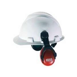 Sound Control Cap Earmuffs, 22 dB NRR, Red, Cap-Mounted