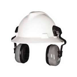 Sound Control SH Earmuffs, 25 dB NRR, Gray/Black, Cap-Mounted