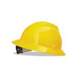 V-Gard Protective Hats, Fas-Trac Ratchet, Hat, Yellow