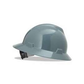 V-Gard Protective Hats, Fas-Trac Ratchet, Hat, Gray