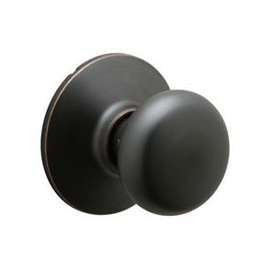 Schlage Plymouth Series F170 PLY716 Dummy Door Knob with Camelot Trim, Aged Bronze