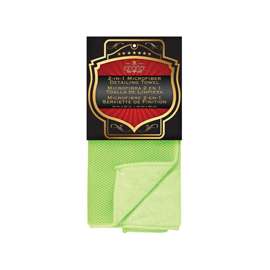 SM ARNOLD 25-860 Mesh Towel, Microfiber Cloth, Green