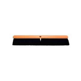 No. 10 Line Floor Brushes, 24 in Hardwood Block, 3 in Trim L, Black Tampico