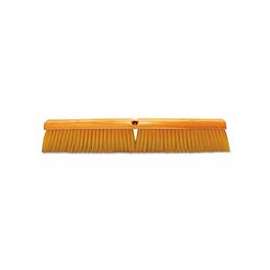 No. 19 Line Floor Brushes, 36 in Hardwood Block, 3 in Trim L, Yellow Plastic